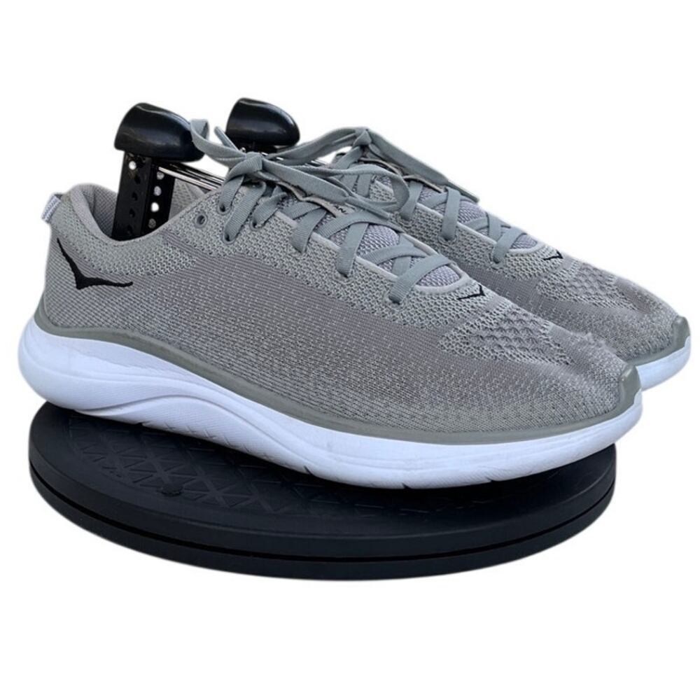 Women's Hoka One One Hupana Flow 1102891-DLRC Knit Athletic Sneaker SZ 8 Gray - Picture 3 of 6